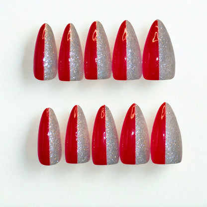 Scarlet Dagger (Press-On Nail Set, 30pc, Stiletto)