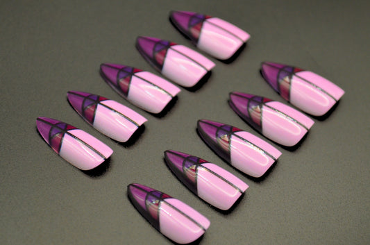 Stained Glass (Press-On Nail Set, 30pc, Stiletto)