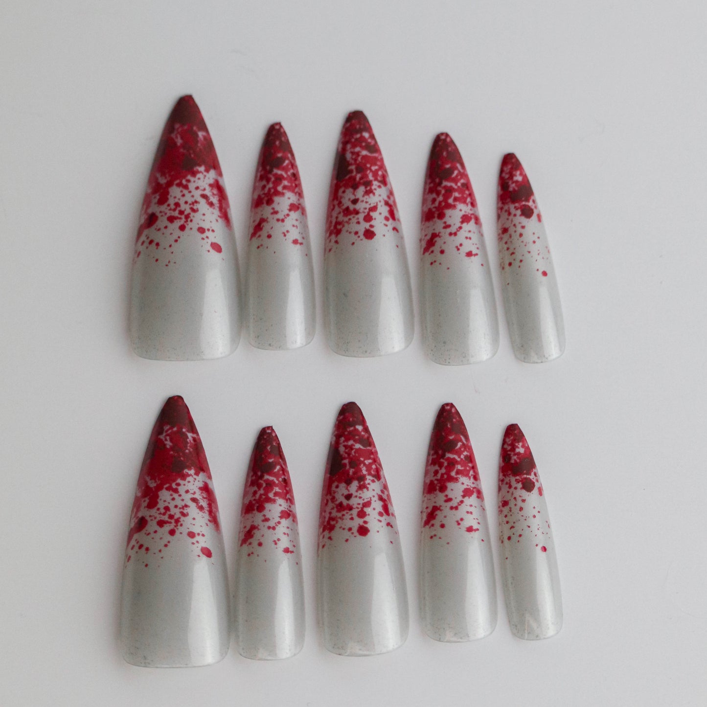 Bloody Chrome (Press-On Nail Set, 24pc, Stiletto)