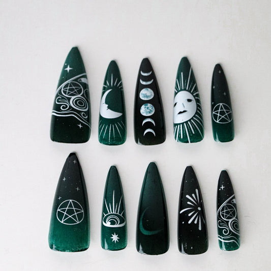 Sigils (Press-On Nail Set, 24pc, Stiletto)