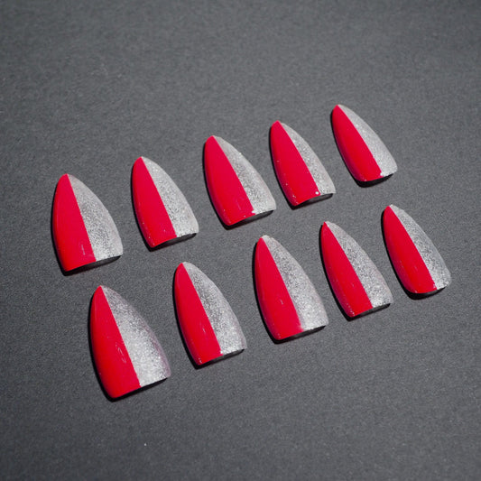Scarlet Dagger (Press-On Nail Set, 30pc, Stiletto)